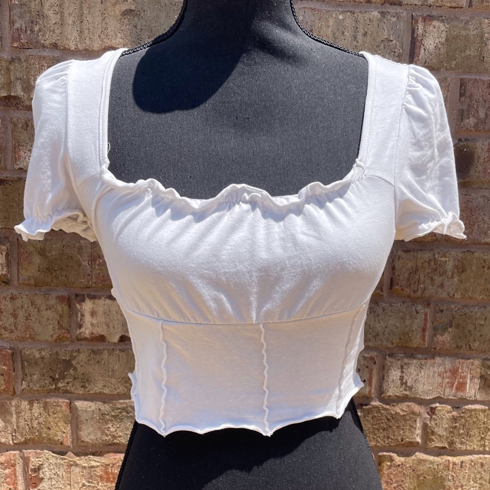 White Crop Top